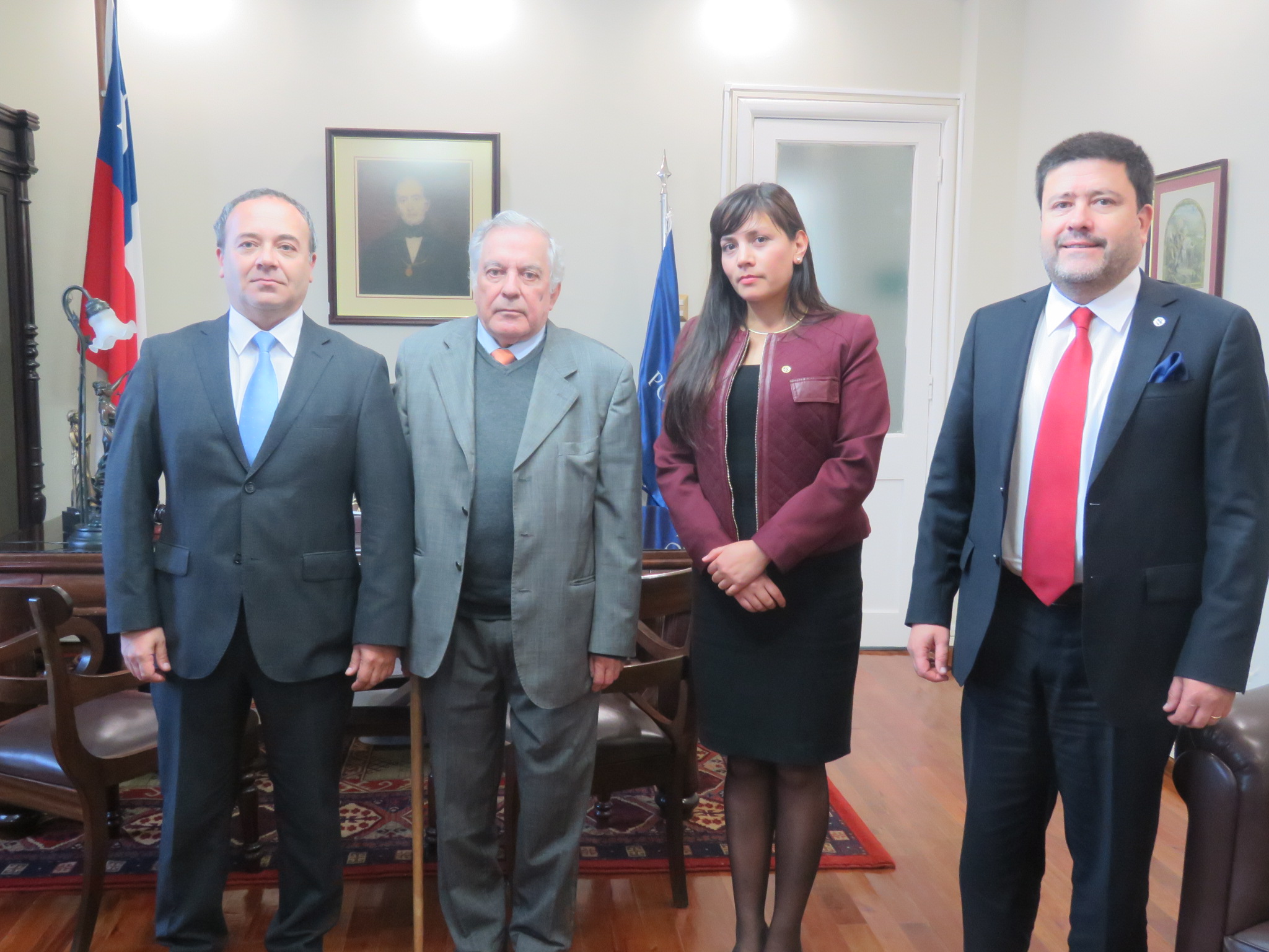 Presidente de la Corte de Apelaciones de Chillán, Christian Hansen recibe saludo protocolar